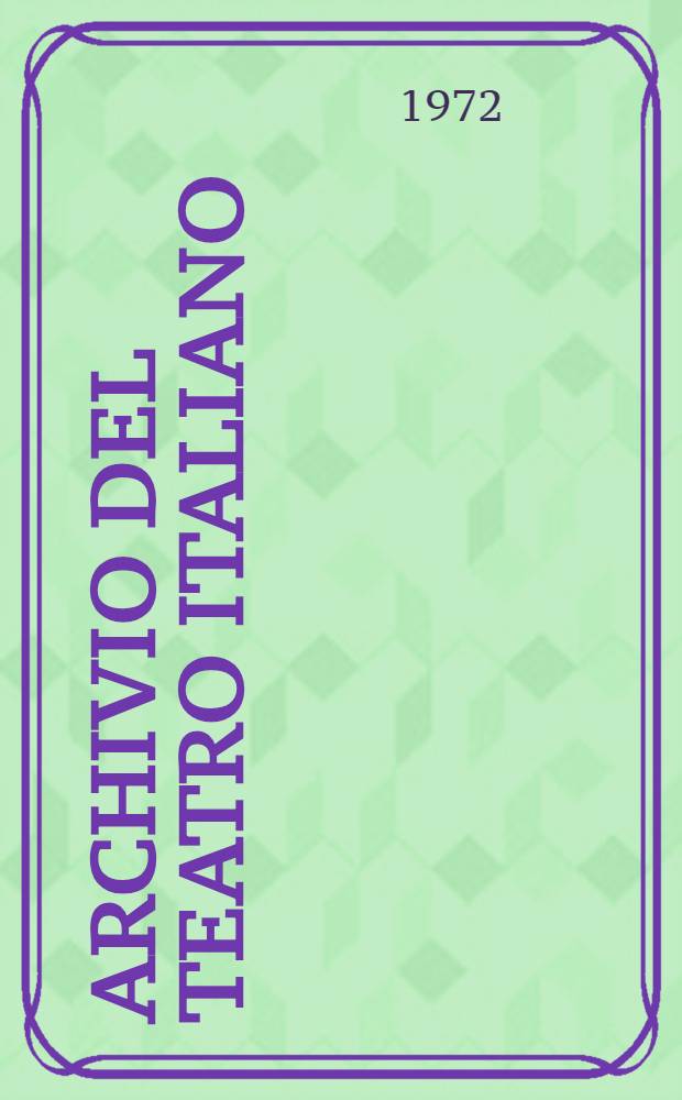 Archivio del teatro italiano