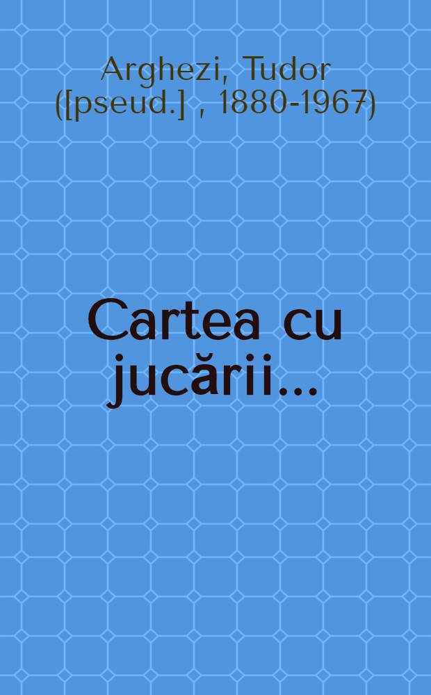 Cartea cu jucării ... : Pentru copii