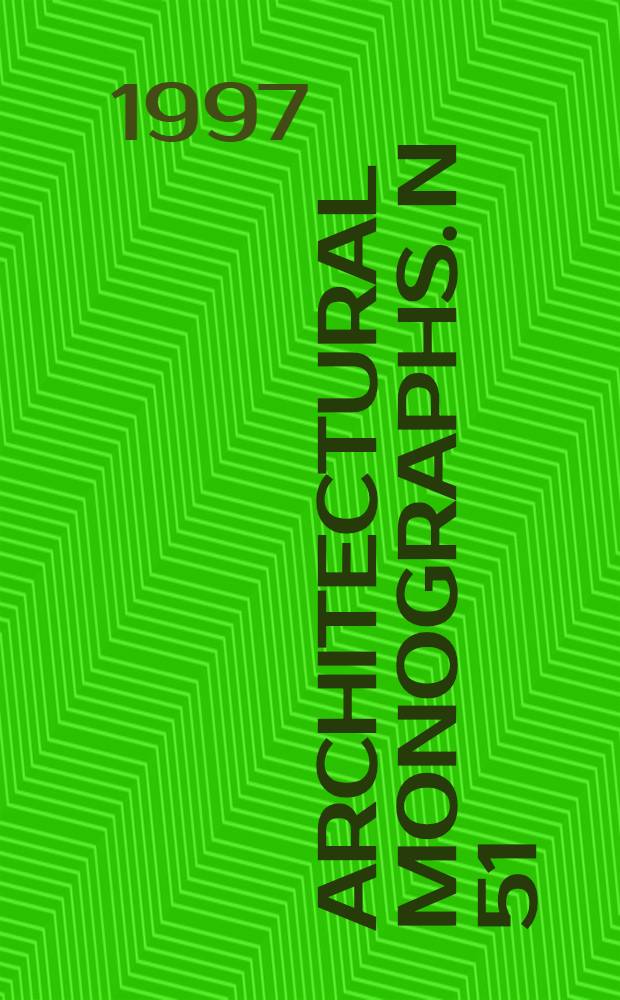 Architectural monographs. N 51 : Bruno Minardi