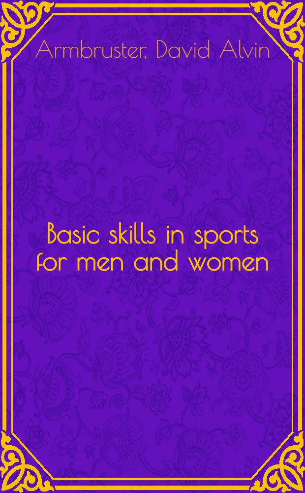 Basic skills in sports for men and women
