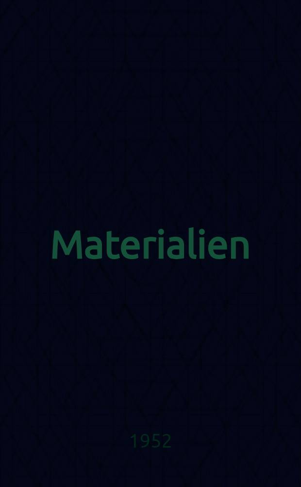 [Materialien]