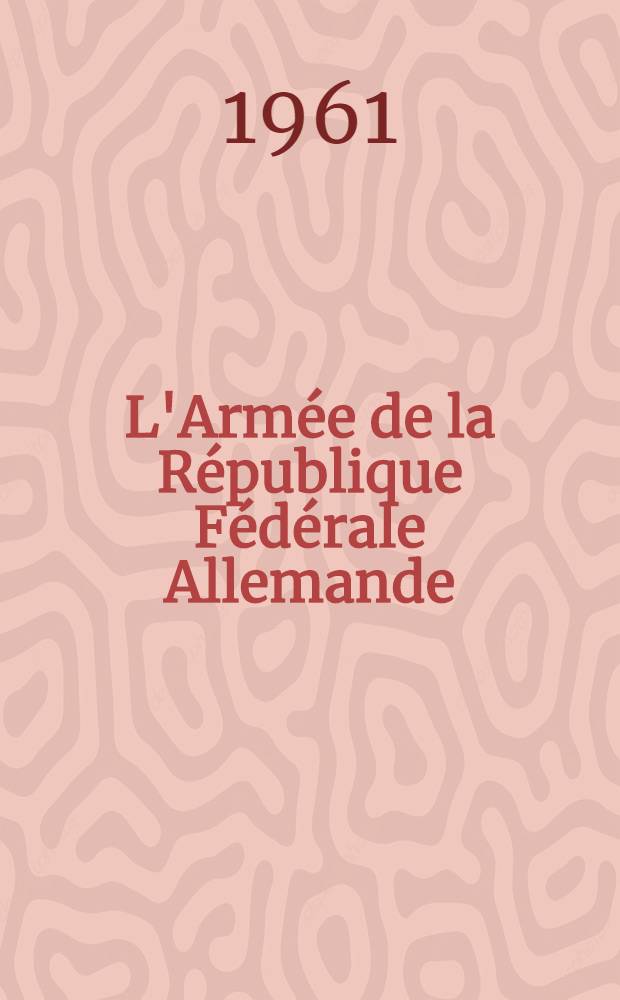 L'Armée de la République Fédérale Allemande