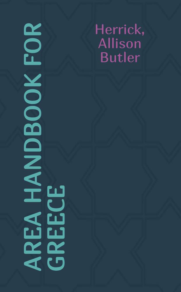 Area handbook for Greece