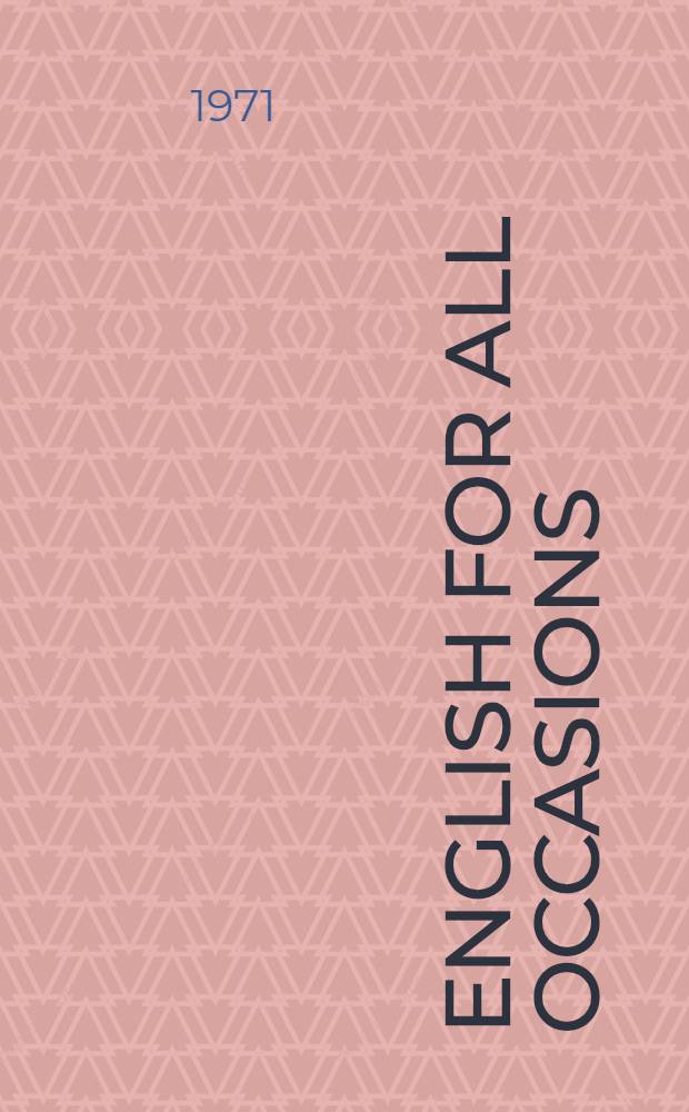 English for all occasions