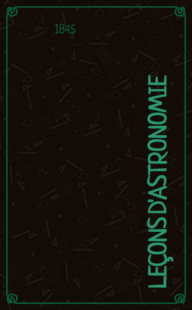 Leçons d'astronomie
