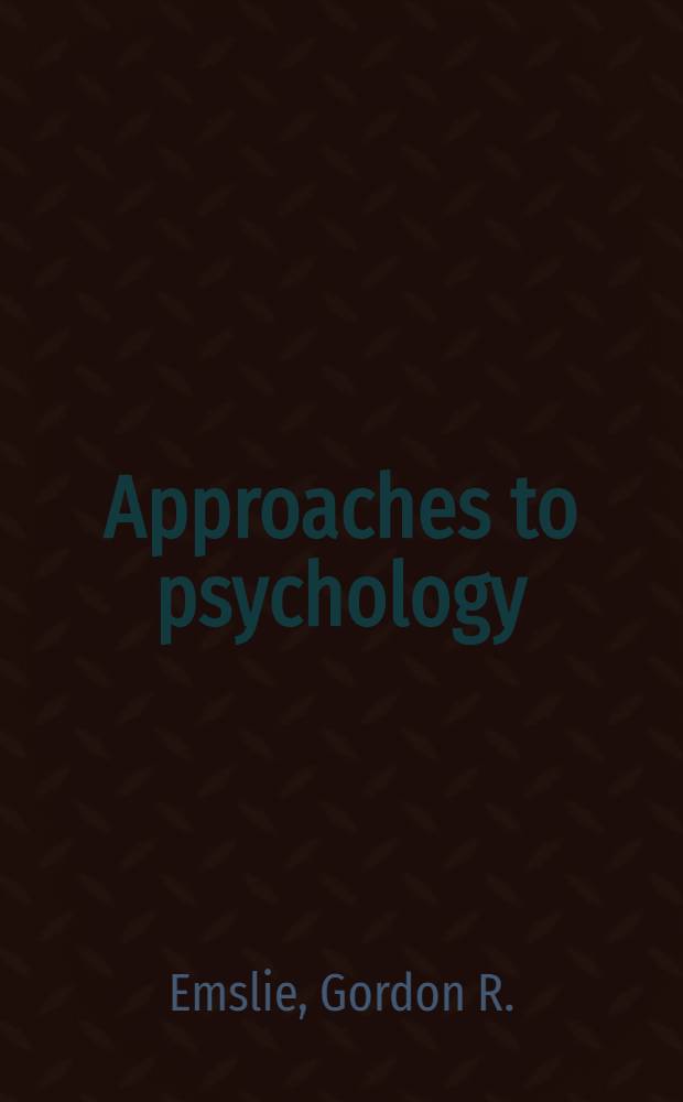 Approaches to psychology