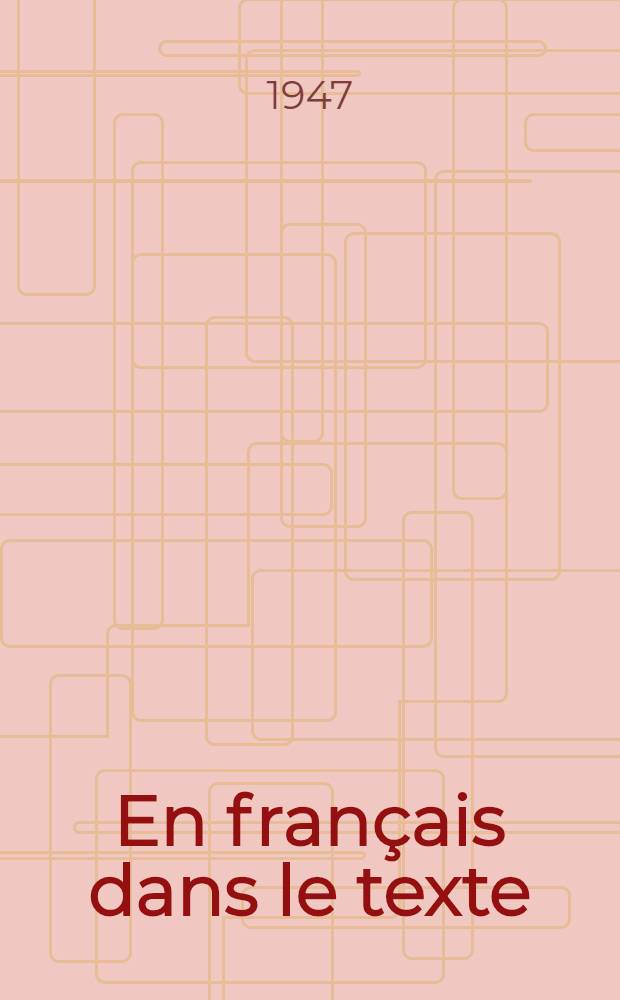 En français dans le texte