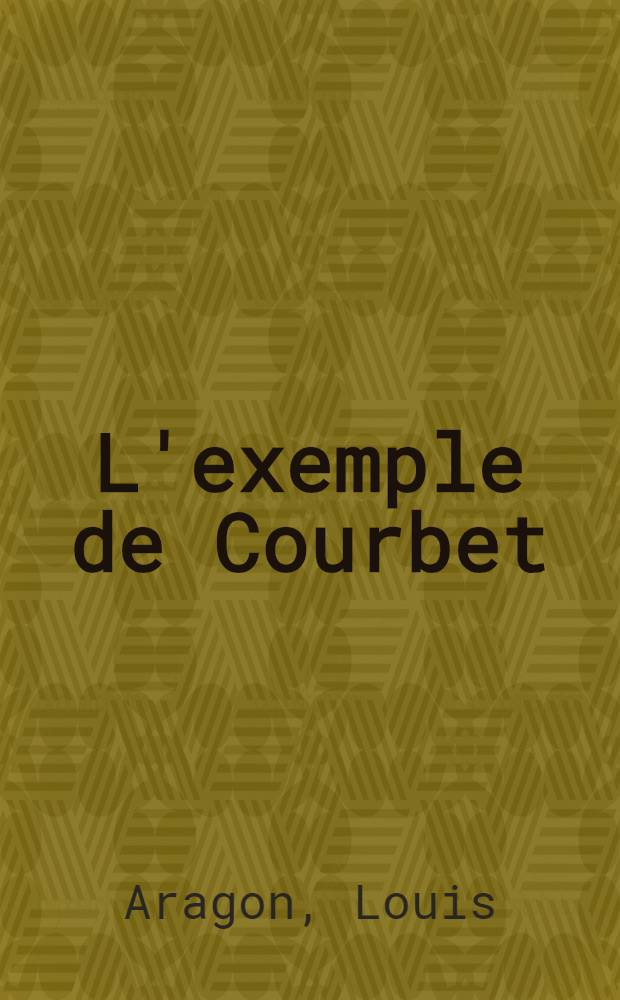 L'exemple de Courbet