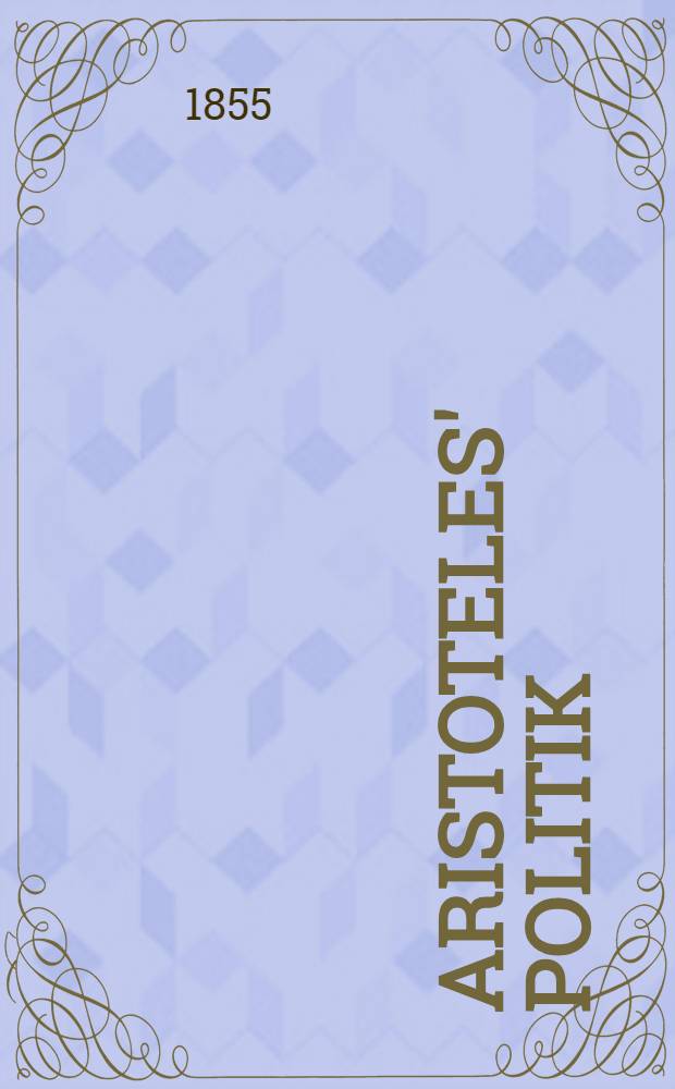 Aristoteles' Politik