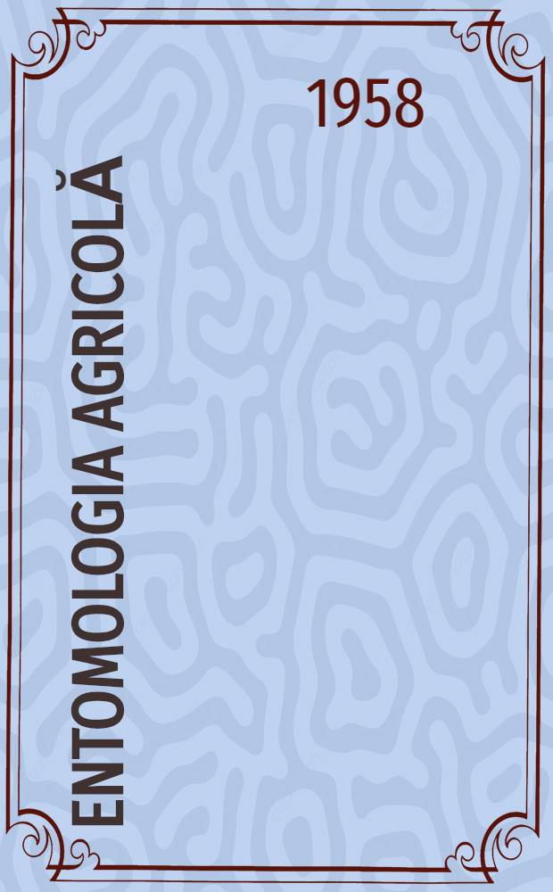 Entomologia agricolă