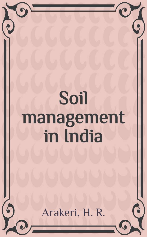 Soil management in India