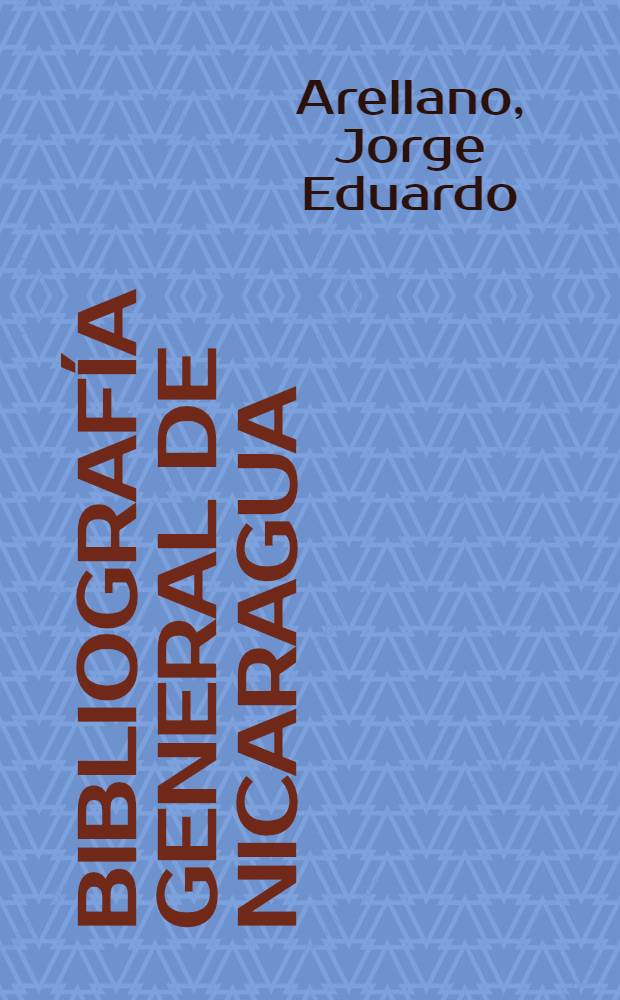 Bibliografía general de Nicaragua