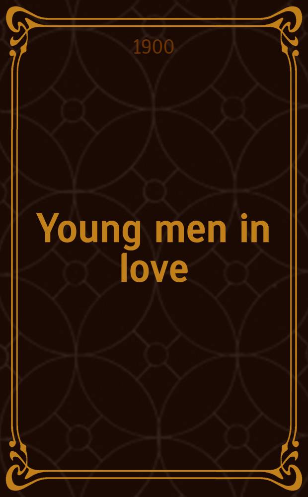 Young men in love