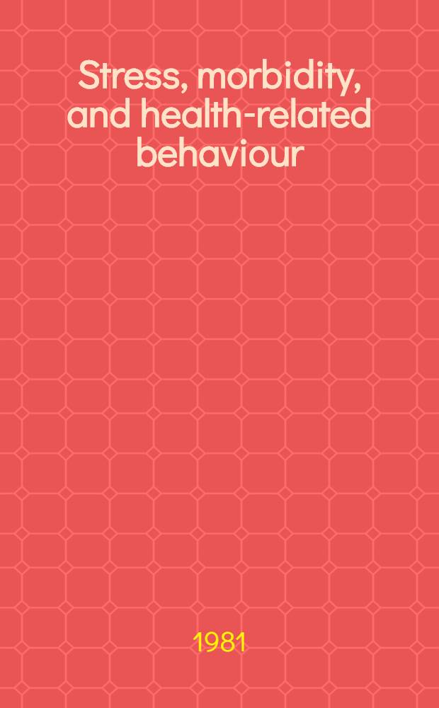 Stress, morbidity, and health-related behaviour : A five-year follow-up study among metal industry employees