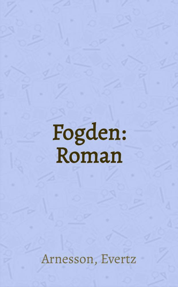 Fogden : Roman