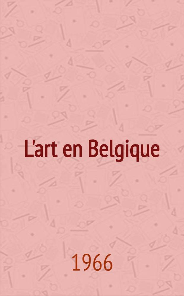 L'art en Belgique
