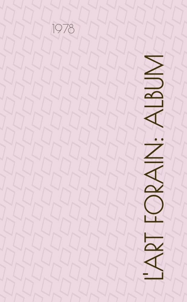 L'art forain : Album