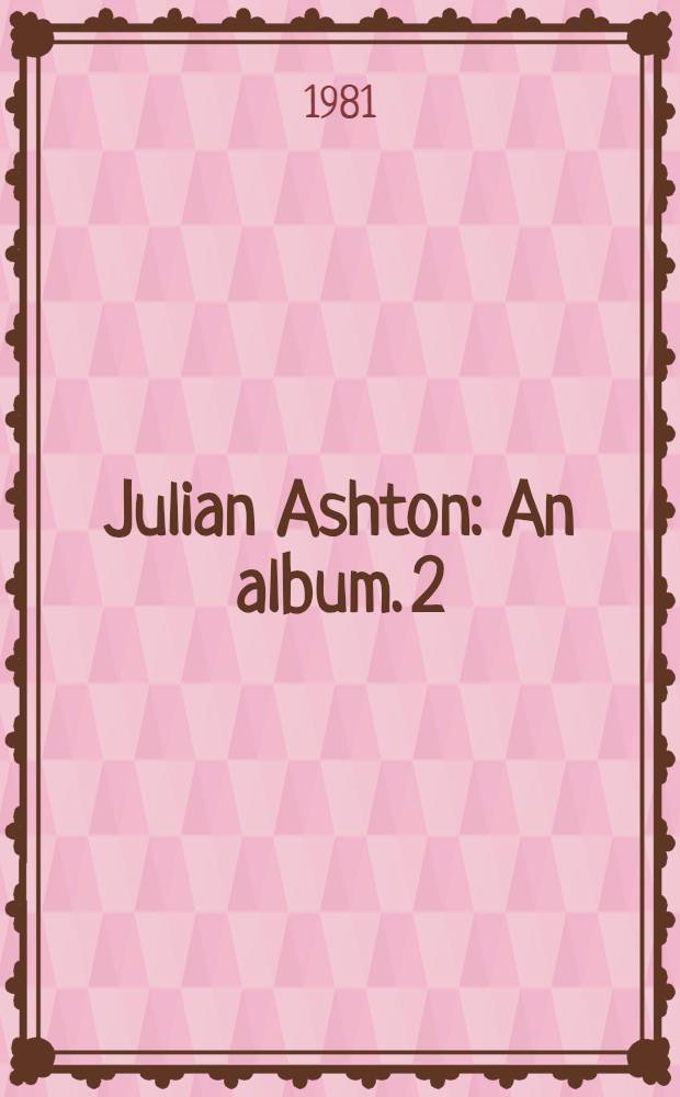 Julian Ashton : [An album]. [2 : Sketchbook]