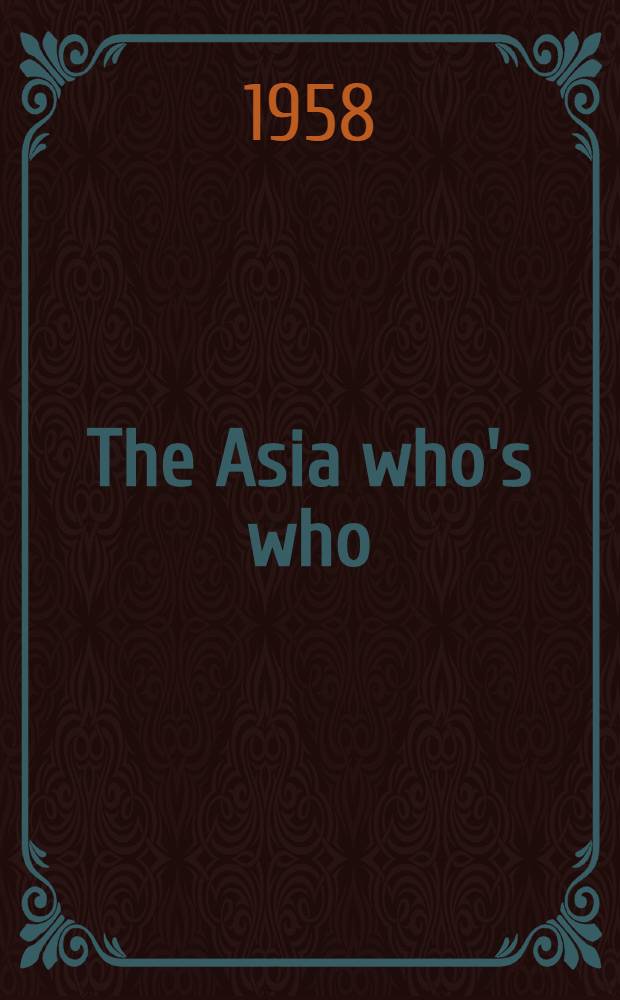 The Asia who's who