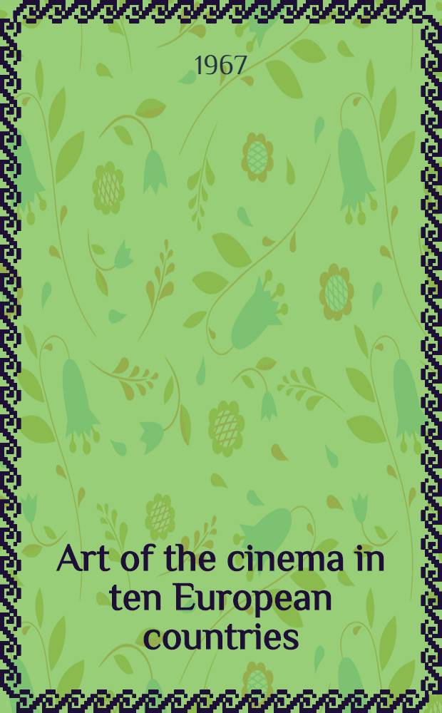 Art of the cinema in ten European countries