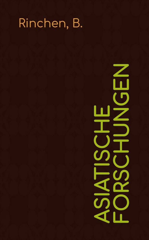 Asiatische Forschungen : Monographienreihe zur Geschichte, Kultur und Sprache der Völker Ost- und Zentralasiens. Bd. 12 : Folklore mongol