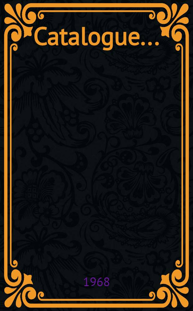 [Catalogue ...]
