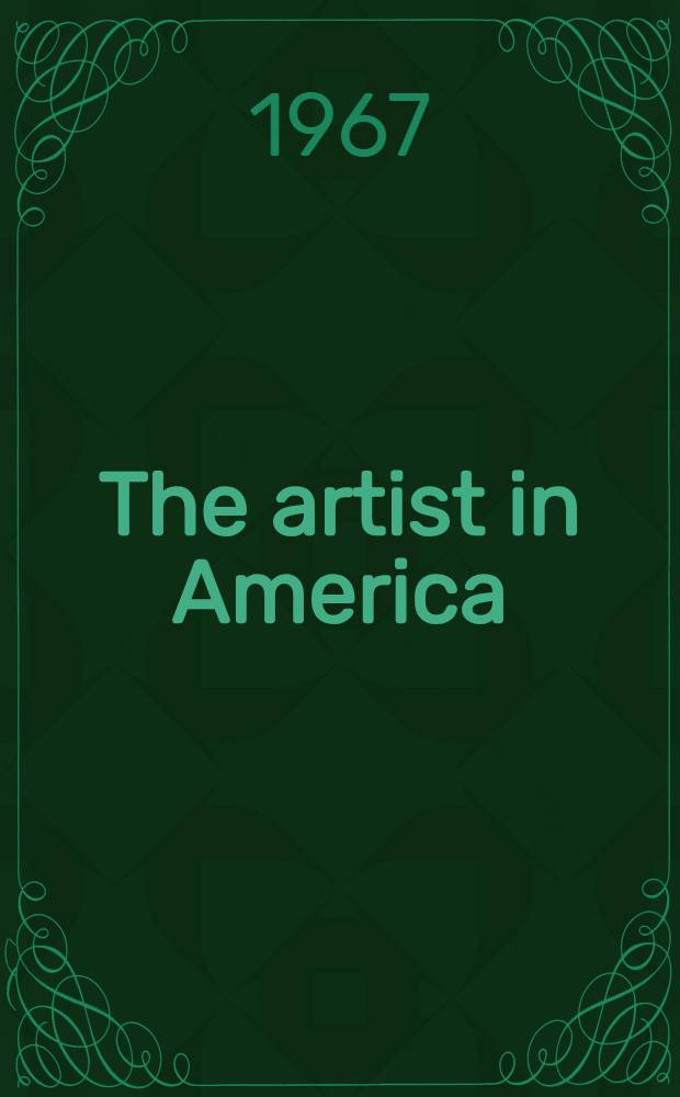The artist in America