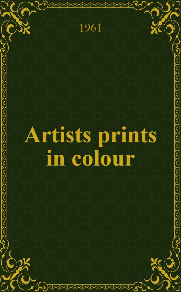 Artists prints in colour