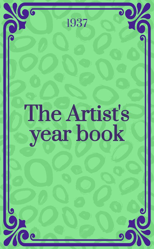 The Artist's year book