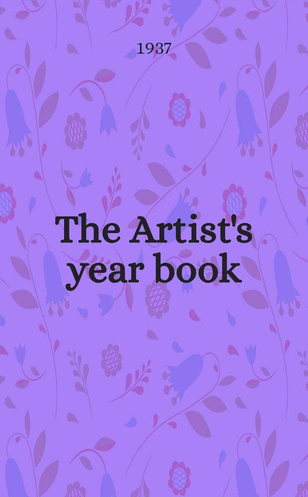 The Artist's year book