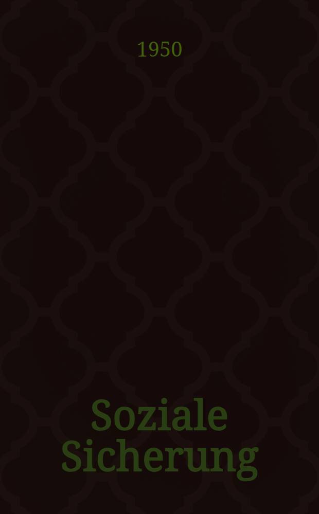 Soziale Sicherung