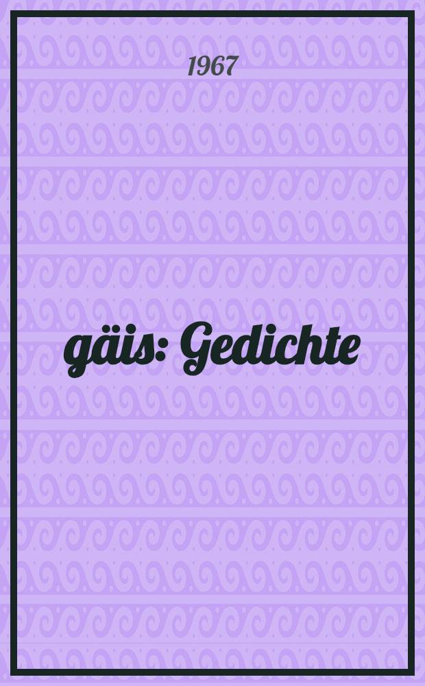 Ägäis : Gedichte