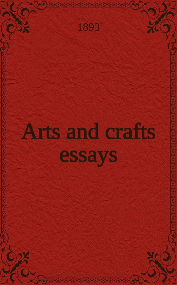 Arts and crafts essays