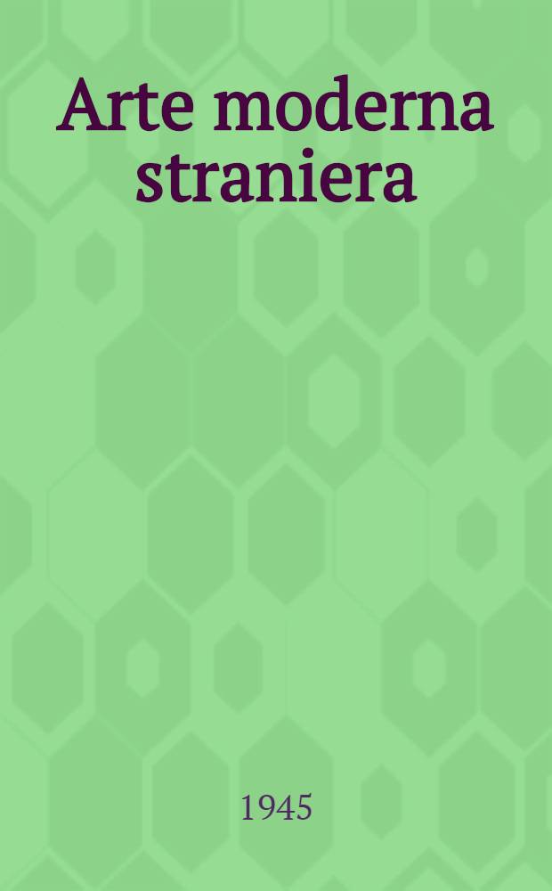 Arte moderna straniera