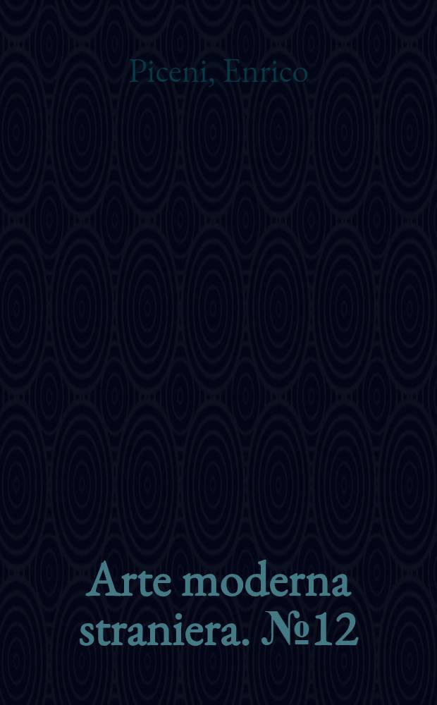 Arte moderna straniera. № 12 : Auguste Renoir