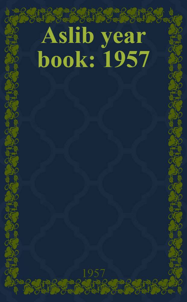 Aslib year book : 1957/1958