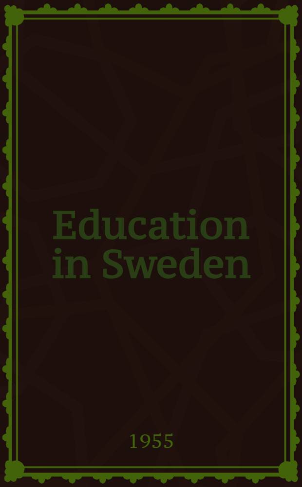 Education in Sweden