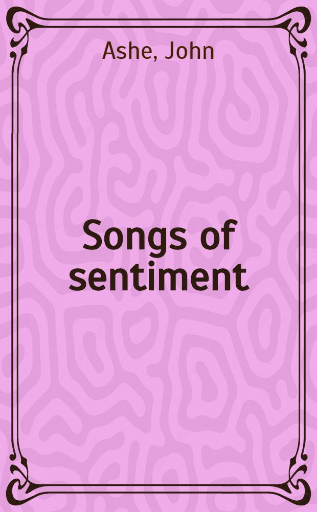 Songs of sentiment