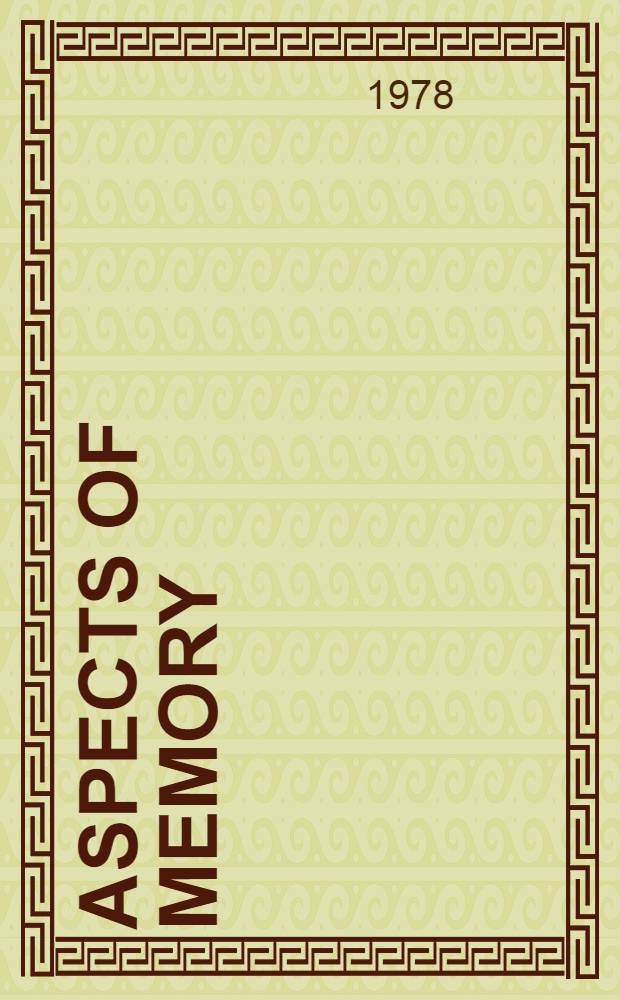 Aspects of memory