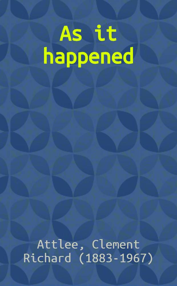 As it happened