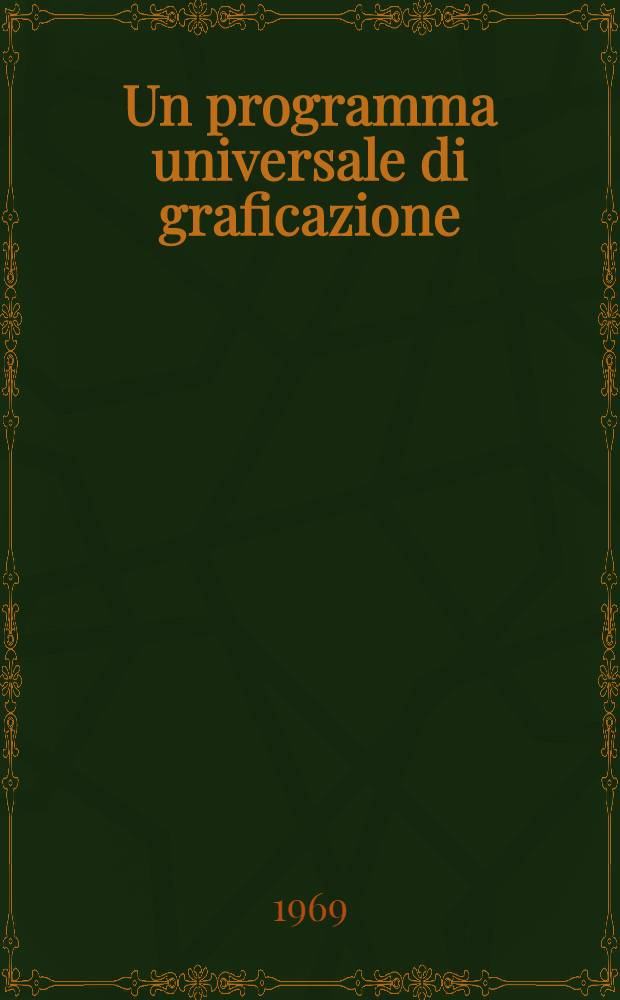 Un programma universale di graficazione
