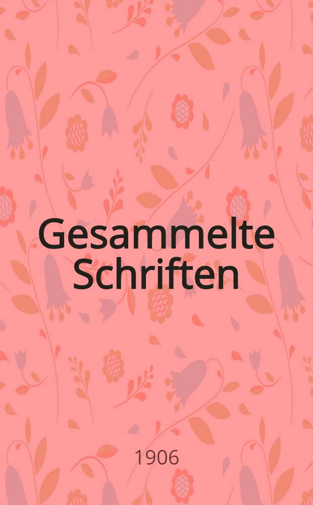 Gesammelte Schriften