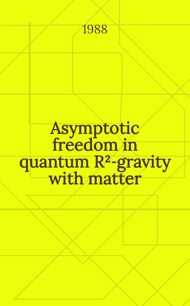 Asymptotic freedom in quantum R²-gravity with matter