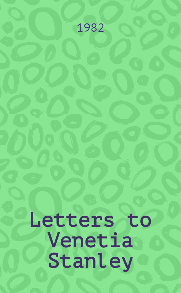 Letters to Venetia Stanley