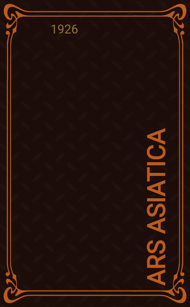 Ars asiatica