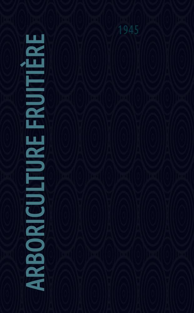 Arboriculture fruiti&egrave;re