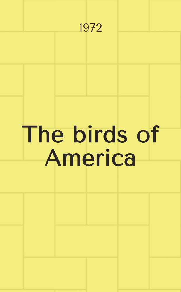 The birds of America