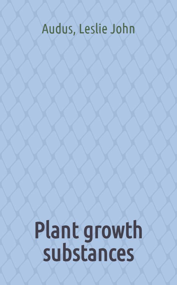 Plant growth substances