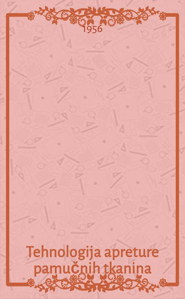 Tehnologija apreture pamučnih tkanina