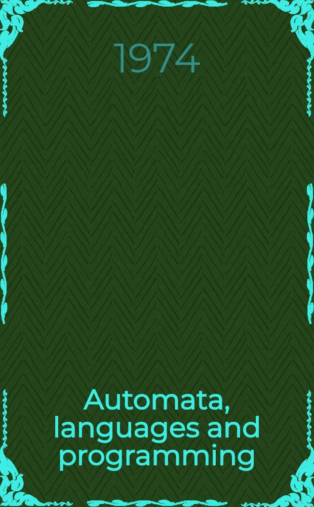 Automata, languages and programming